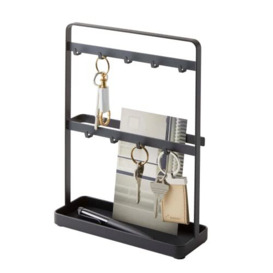 Yamazaki Home Key Rack-Modern Hook Organizer Stand, One Size, Black