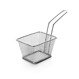 IBILI Mini Frying Basket Square, Stainless Steel, Silver, 9 x 10.5 x 18 cm