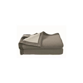 Poyet Motte - Aubisque Wool Blanket - Charcoal Grey/Mouse Grey, Anthracite/Souris, 300x240 cm