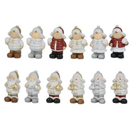 Christmas Gifts 88162 of 4 assorted Figurines this Christmas Multi - 19 cm