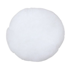 "Riva Paoletti Hollowfibre Cushion Pad Insert Inner- Round Circle Shape - 100% Polyester Filling - Double Stitched Edges - 35 x 35cm (14"" x 14"" inches) - Designed in the UK"