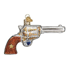 Old World Christmas Gun Collection Glass Blown Ornaments for Christmas Tree Western Revolver
