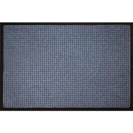 ID Mat Doormat, Polypropylene fibres on rubber sole, Blue, 120 x 180 cm