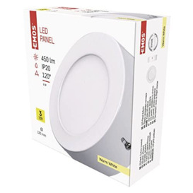 Emos zm5121 – Lamp (Silver, White, White, Round, LED, Aluminium, Plastic, Indoor)