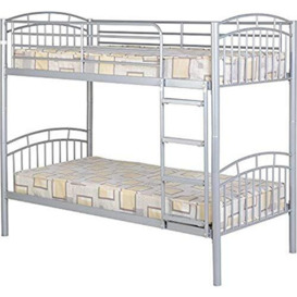 Seconique Ventura 3' Single Bunk Bed in Silver