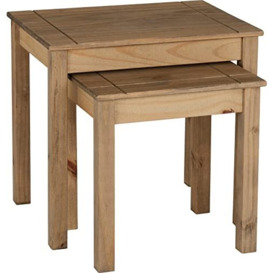 Seconique Panama Nest Of 2 Tables in Natural Wax