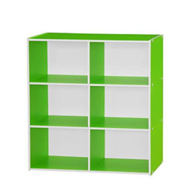 Absolute Deal Limited 3-Tier Bookcase Display Shelves Storage Unit, Bookshelf- Organizer for kids, Multi-purpose Home Office Flat files & Other Accessories, Green, W80cm x D30cm x H80cm