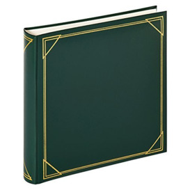 walther Design Photo Album Green 30 x 30 cm Imitation Leather with Embossing, Standard Album MX-200-A