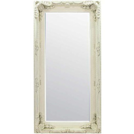 Gallery Carved Louis Leaner Mirror Cream 69x35.5 BL-5055299411834, 175 x 89