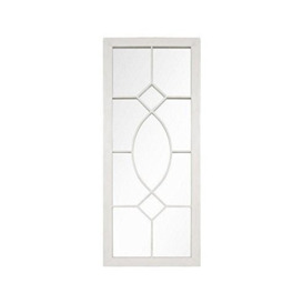 La Hacienda Tall Rectangular Cream Metal Outdoor Garden Mirror Feature, 55462