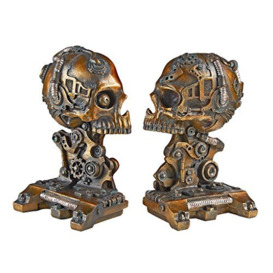 Design Toscano Cyborg Skeleton Bookend Statue