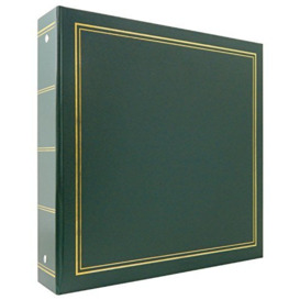 MCS MBI Library Collection 400 Pocket 4x6 Photo Album in Green, vinyl