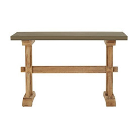 Premier Housewares Console Table Natural Console Table Narrow Wooden Base Hallway Table Grey Console Tables Console Tables For Hallway Slim Hall Table