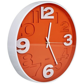BUVU Wall Clock, Orange, 30 x 30 x 5 cm