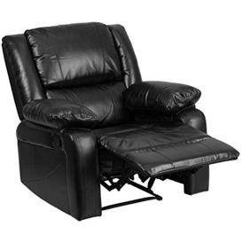Flash Furniture Harmony Series Recliner, Leather, Black LeatherSoft, Set of 1