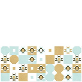 laroom 14168 – Kitchen Vinyl Carpet Tiles Desert Wide 150 cm, Green, Brown