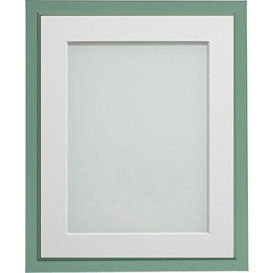 Frame Company Drayton Range 10 x 8 Inch Green Picture Photo Frame with White Mount For Image Size 8 x 6 Inch