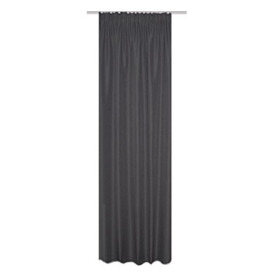 Home Fashion 85960 903 Estate Tab-Top Curtain 245 x 135 cm – Grey – Fabric