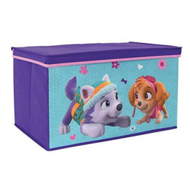 Fun House 712724 Paw Patrol Girl Foldable Toy Box for Children Aged 3+