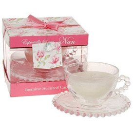 Vintage Lane Jasmine Scent Candle Tea Cup Nan, Multicoloured, One Size