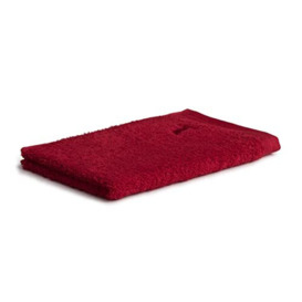 möve Superwuschel guest towel 30 x 50 cm made of 100% cotton, ruby