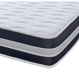 "eXtreme comfort ltd The Small Single B3D Wave Memory Fibre and Spring 9"" deep 3D AirFlow Deep Comfort Micro Quilted Mattress (2ft6 Small Single)"