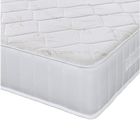 eXtreme comfort ltd The Extreme Comfort Organic Luxurious Memory Foam and Pocket Spring Mattress with Natural Bamboo Fibres (4ft6 Double (135x190cm), Cream, 135 x 190 cm