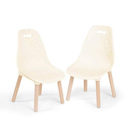 B. spaces by Battat Kid Century Modern: Chair Set – Trendy kid-sized furniture set of TWO chairs in Ivory