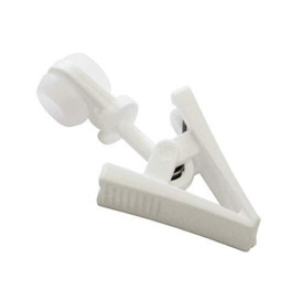 GARDINIA Rollers With Clip For GE And P2U Curtain Rod Models, Pack of 20, Plastic, White