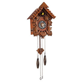 Fox Valley Traders Wooden Cuckoo Clock, One Size Fits All, Brown