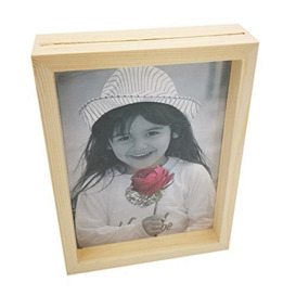 Efco Wooden Picture Frame Large untreated, Wood, Brown, 19 x 14 x 2 cm
