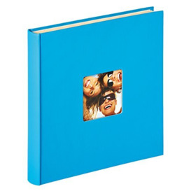 walther Design Photo Album Ocean Blue 33 x 34 cm self-Adhesive Album with Cover Punching, Fun SK-110-U