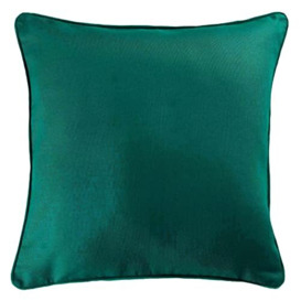 Douceur d'Intérieur Panama Emerald Plain Cotton Cushion, 60 x 60 CM