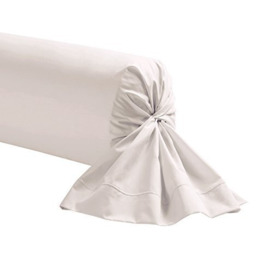 Essix Royal Line Cotton Lingerie Bolster Cushion Cover 43 x 190 cm