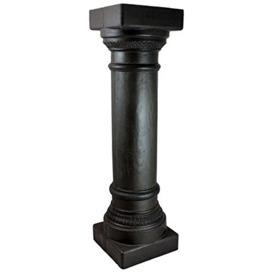 Emsco Group 92300 Greek Column Statue – Natural Appearance – Made of Resin – Lightweight – 32” Height Garden, BRONZE