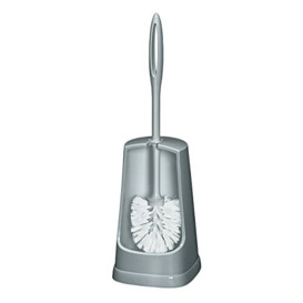 WENKO Simple Toilet Brush Holder Grey, Gray, 40 x 12.5 x 12.5 cm