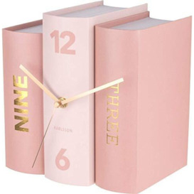 Karlsson, table clock, Paper, Pink, One Size
