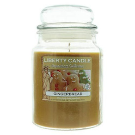 LIBERTY CANDLES Candle, Soy Wax, Brown, One Size