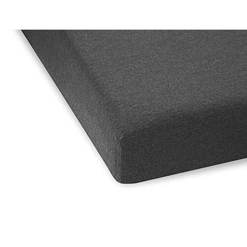 Calvin Klein Home Solid Color Queen Fitted Sheet 1 Piece, Deep Pocket, Cotton Modal 170 GSM (Grey)