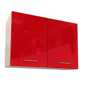 Berlioz Creations 2 Door Kitchen Cabinet 80 x 33,3 x 55,4 cm red