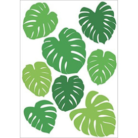 Plage Leaves Decorative 1 Sheet A4, Vinyl Decal Sticker, green, 29.7 x 21