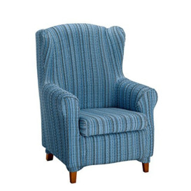 Martina Home DUPLEX MEJICO OREJERO Chair Cover Orejero duplex blue