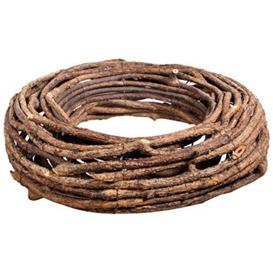 Rayher 65098000 Natural Wreath for Rustic and Seasonal Decorations, Round Base for Floral Crafts, 40cm
