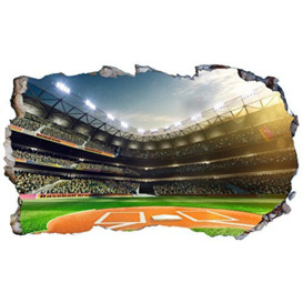 MLB Baseball Stadium 3D V104 Magic Window Wall Sticker Self Adhesive Poster Wall Art Size 1000mm Wide x 600mm deep (Large)