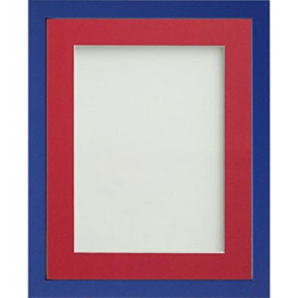 Frame Company Jellybean Range Royal Blue Wooden 30x20 inch Picture Photo Frame with Red Mount for Image A2 * Choice of Colours & Sizes* Fitted with Perspex