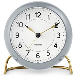 Arne Jacobsen Table Clock, Gray, 11 cm