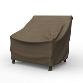 Budge P1W04BTNW3 NeverWet Hillside Patio Chair Cover Premium, Outdoor, Waterproof, Extra-Large, Black and Tan Weave