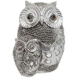 Maturi Owl and Baby Owlet Ornament - 5.5-Inch / 14cm