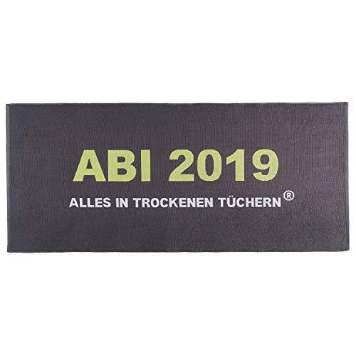 Egeria ABI 2019 Beach Towel Anthracite Graduation Gift 75 cm x 180 cm
