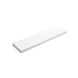 VASAGLE Floating Shelf, Wall Shelf for Books, Photos, Collectibles, Wall-Mounted Office Shelf, 80 x 20 x 3.8 cm, MDF, for Living Room, Kitchen, Hallway, Bedroom, Bathroom, White LWS28WT